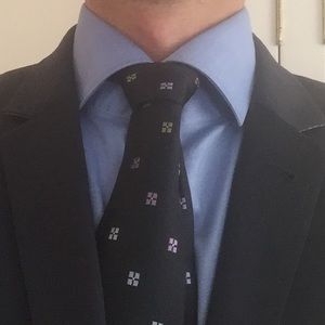 $255 RARE PETER MILLAR Tie AMAZING DESIGN BLUE